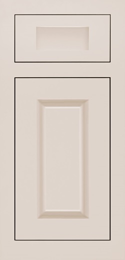 Adagio 5-piece maple inset cabinet door in magnolia